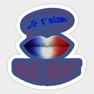 JE TAIME SIMONE SIGNORET Sticker